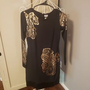 Cache black fitted dress 4/6